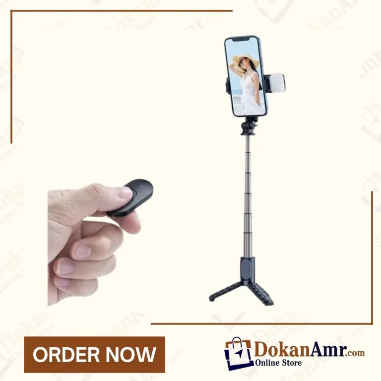 Mcdodo SS 1781 Wireless Selfie Stick Tripod with Single Light DokanAmr.Com
